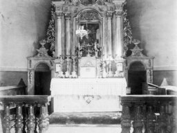 Wnętrze kościoła p.w. św. Urszuli 1909 rok